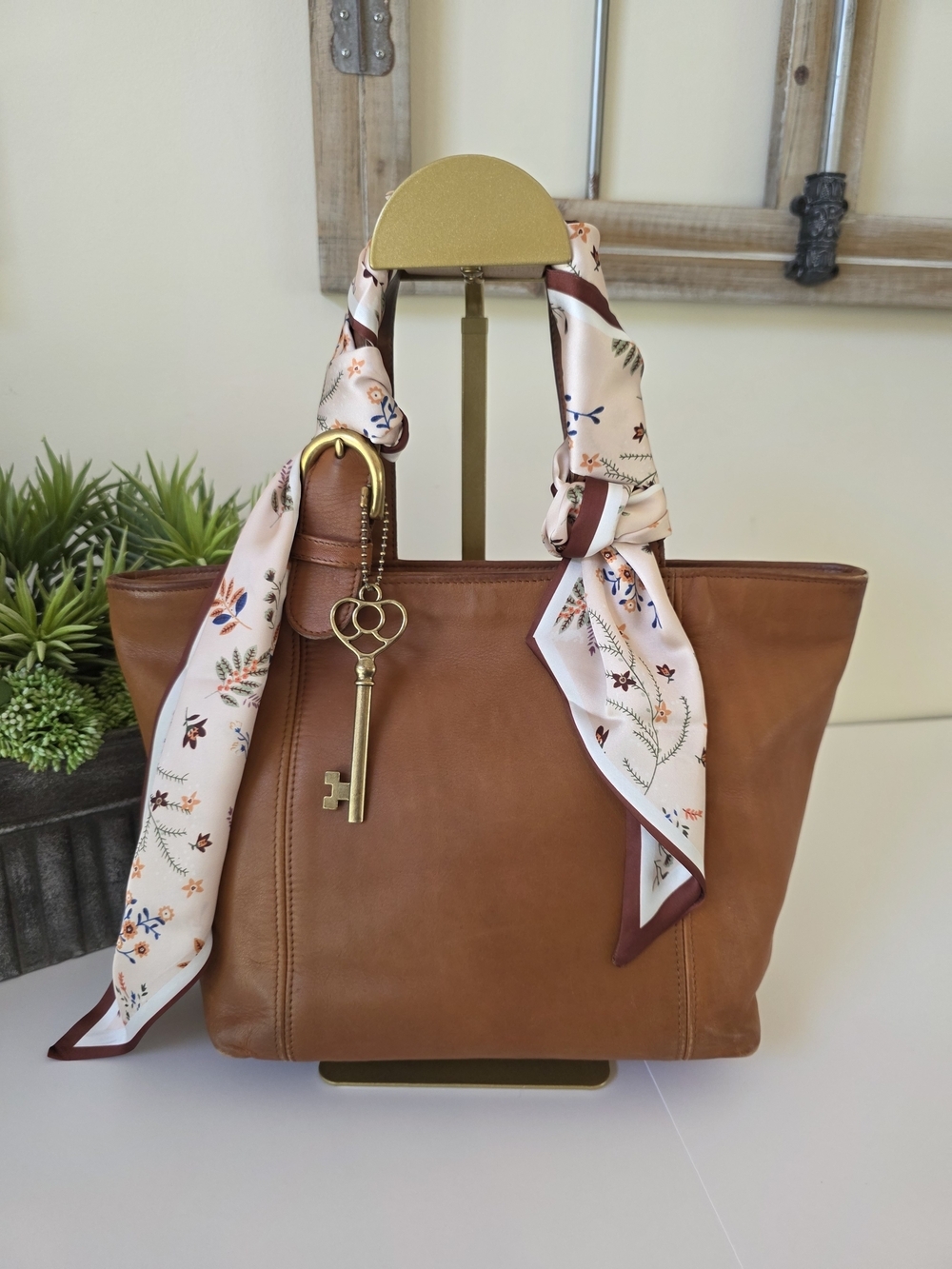 Vintage Coach Small Waverly Tote British Tan Glovetanned Leather Made In Hungary - Picture 2 of 15